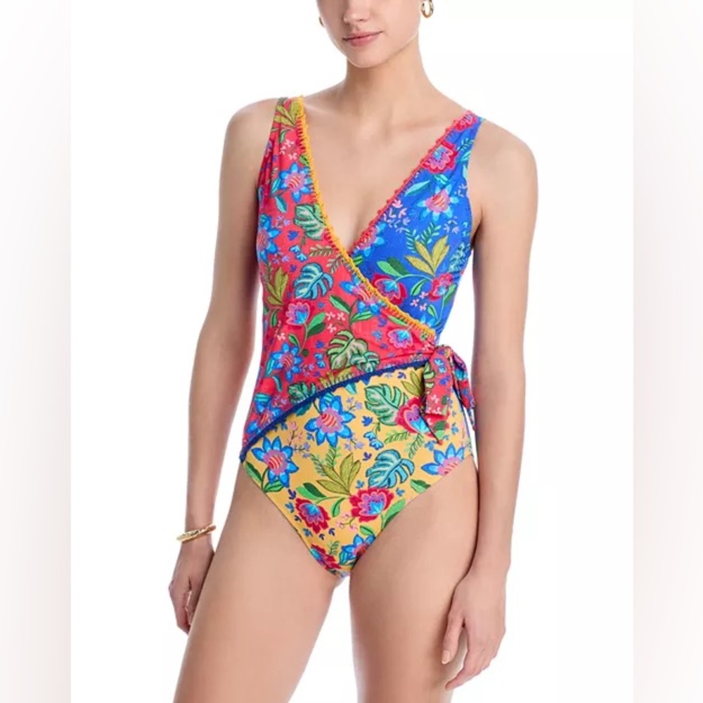 NWT Johnny Was WRAP ONE PIECE BATHINGSUIT